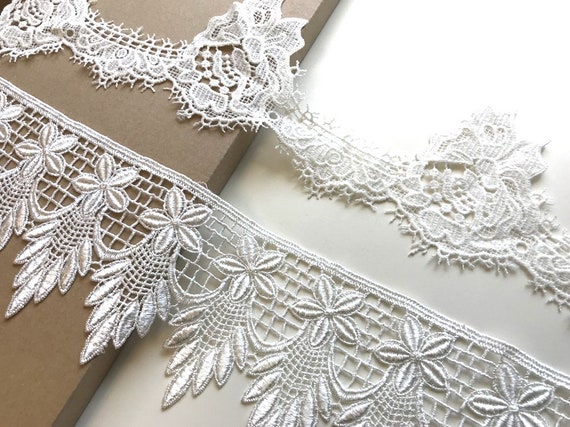 Off White 2 Various Width and Shape Lace Trim (LT6)