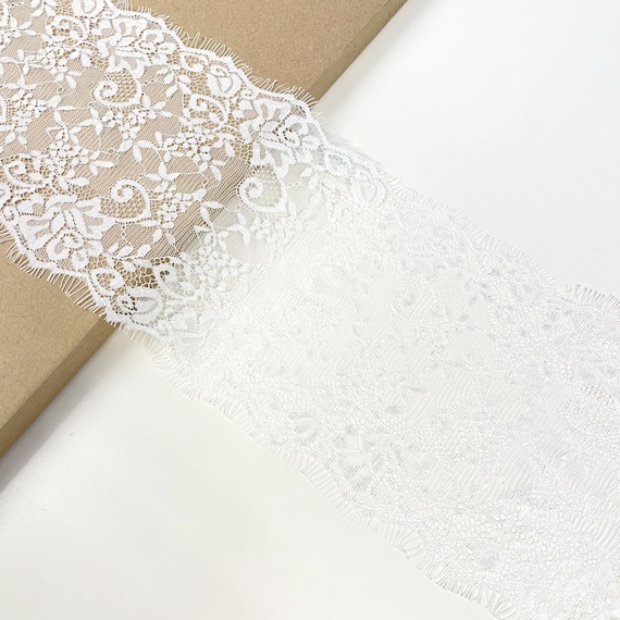 Selling per 3yd/piece: Off White Eyelash Lace Trim (LT18)