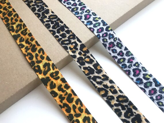 Leopard, Jaguar Animal Ribbon tape trim 1 "(FT3) Only A is available