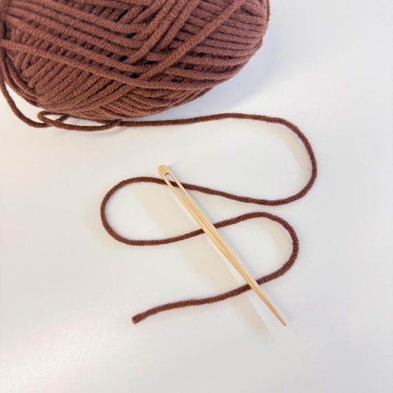 3 1/2" Japanese Bamboo Darning Needle, Crafting Tool For Crocheting & Knitting, Sold per Piece