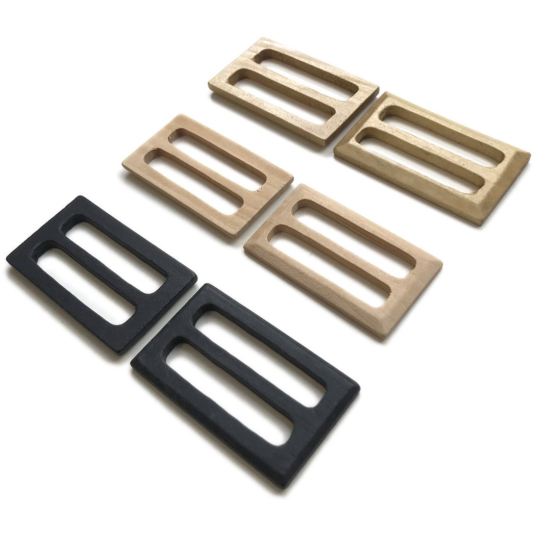 Wood Rectangle Buckle With Inner Bar Etsy