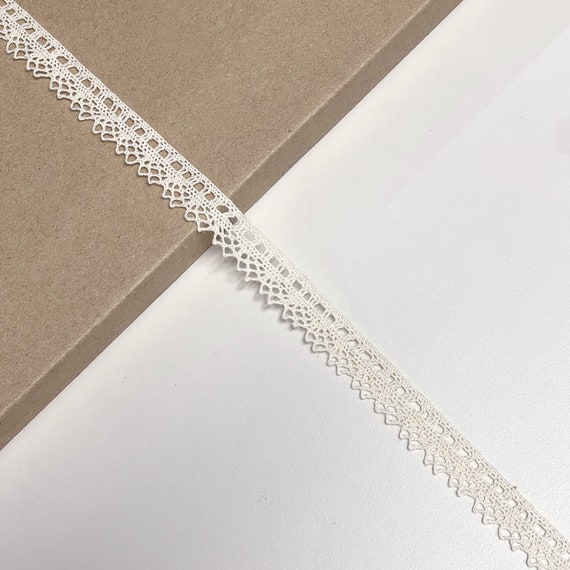 Natural 5/8" Width Cotton edge lace Trim (LT27)