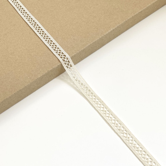 Natural Beige 1/2" Width Cotton Cluny lace Trim - Selling per (1) Yard and (2) 3yds/Pack (LT38)