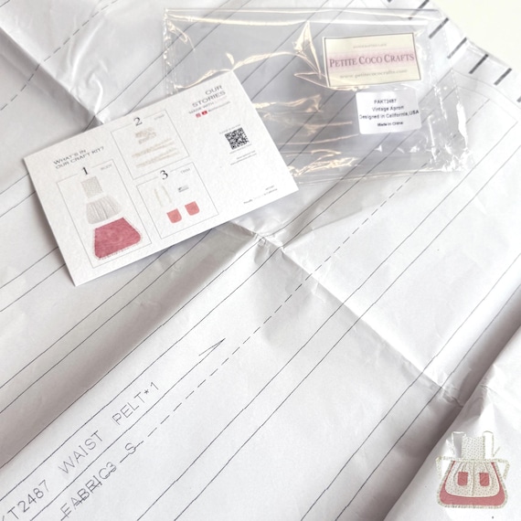Easy Apron Paper Sewing Pattern – Vintage Apron (Level 3 - Advanced) (PPP1)