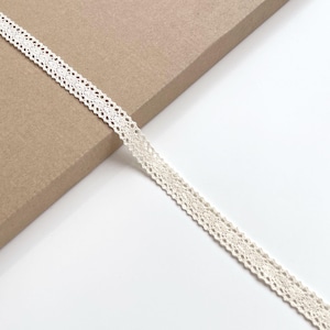 Natural Beige Cotton Edge Lace Trim, 9/16&quot; Width (LT2-2) - Sold by Yard