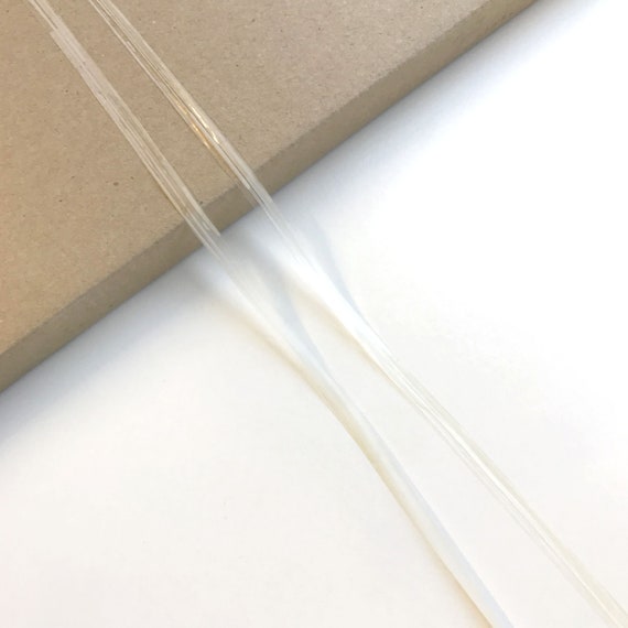 1/4"(6mm) high quality clear elastic tape- Made in Korea - Selling per yard (TRIM BASIC 8)