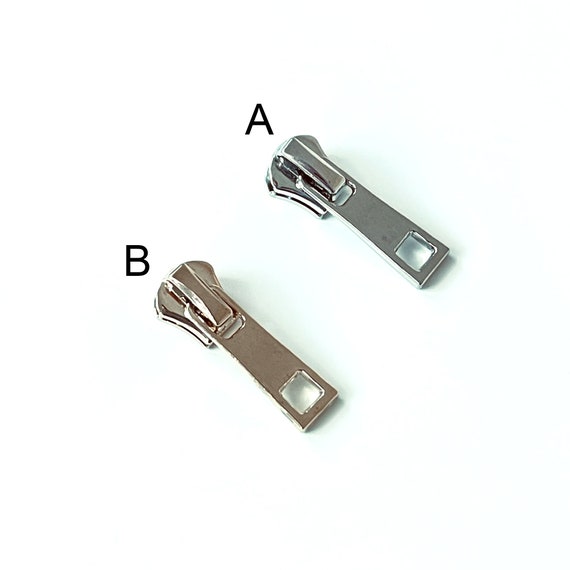 Goyunwell #5 Zipper Pulls 50pcs Metal Gunmetal Zipper Pulls Bulk Zipper  Slider Coil Zipper Pull Charms Replacement Nylon Zipper Pulls for Purse