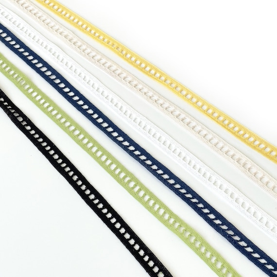 Various Color Options Cotton Ladder Shaped Lace Trim 1/2" Width (LT31) - Selling Per Yard