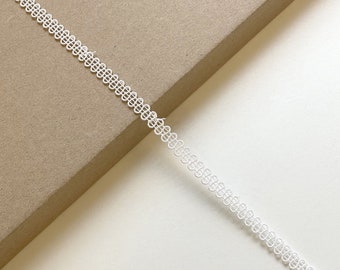 Off White 1/4" Width Poly edge lace Trim (LT15)