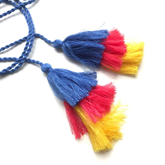 3 colored and layered Tassel cord trim(FT7)