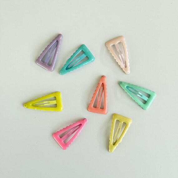 Glow in the Dark Hair Pins, Basic Shape, 8 Assorted Colors, 1.25" x 0.75", 8 Pieces