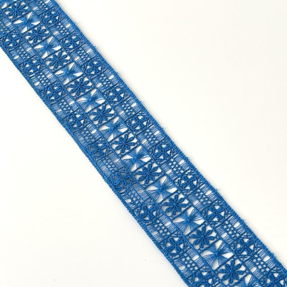 Blue 2" Cotton Lace trim (LT32) - Selling Per Yard