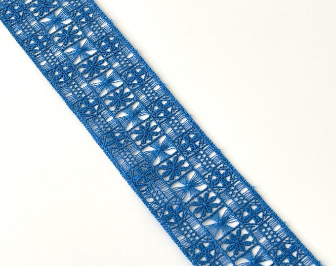 Blue 2" Cotton Lace trim (LT32) - Selling Per Yard