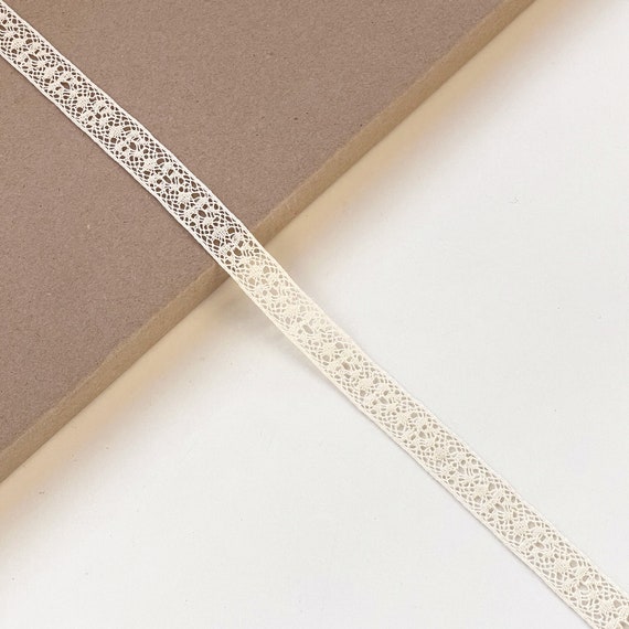 Natural 5/8" Width Cotton edge lace Trim (LT21)