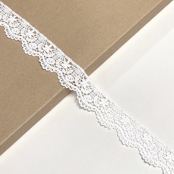Off White 1 1/4" Width Cotton Edge Lace Trim (LT10)