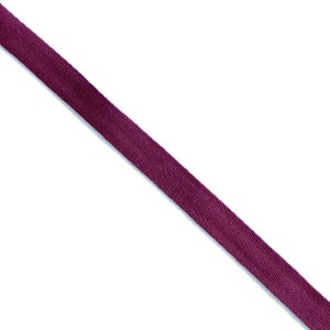 Burgundy Cotton twill tape (1/2&quot;) -  PetiteCocoCrafts Signature cotton ribbon collection (TRIM BASIC 10-1)
