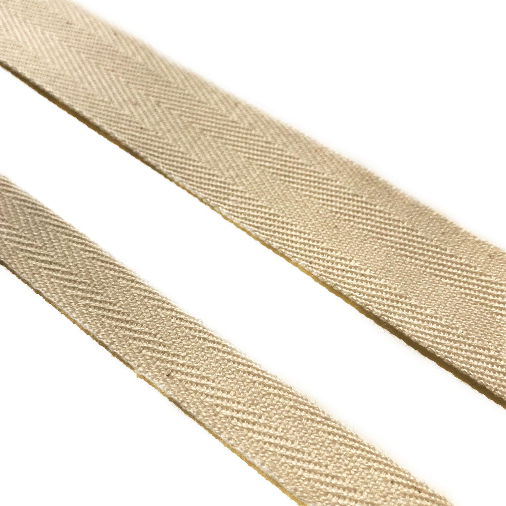 Organic Cotton Twill Tape-3/4-Natural