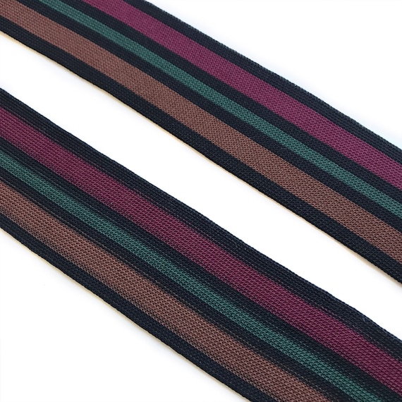 3YD/Pack, 1 1/2" Multi color rib band knit tape trim (FT4)