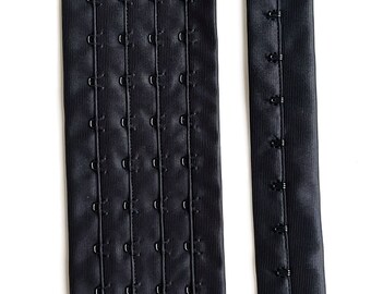 Hook And Eye Tape - 4 Rows Of Eyes, 1 Row Of Hooks (Off White), Sold Per 2 Yard Pack