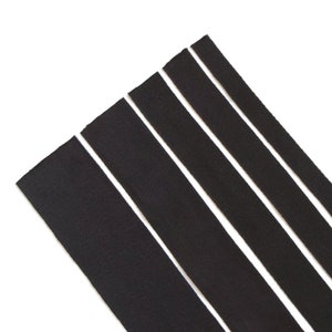 ブラックコットンツイルテープ(3/8、1/2、3/4、1、1 1/2インチ、2インチ) - PetiteCocoCrafts シグネチャーコットンリボンコレクション