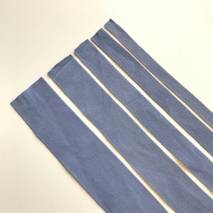 Blue Cotton twill tape( 1/2, 3/4, 1, 1 1/2&quot;, 2&quot;) -  PetiteCocoCrafts Signature cotton ribbon collection (TRIM BASIC 10)
