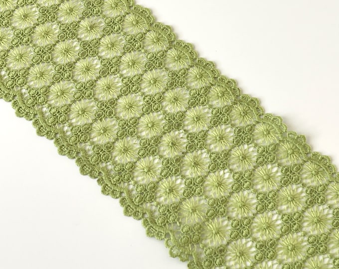 Lime Green 4" Cotton Lace Trim (LT30) - Selling Per Yard