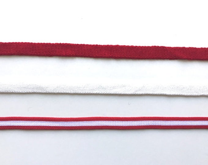 Multiple colorway 3/8" rib knit trim(FT6)