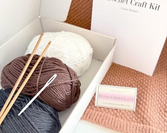 Crochet Your Way Atelier Box (Quality Set) – Complete Craft Kit with 5 Easy Projects for Beginner Crocheters!