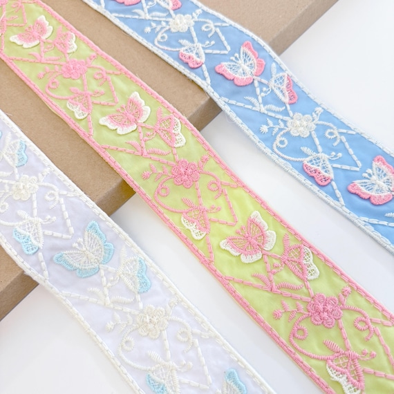 Multicolor Oriental Brocade Tape, 3 Color Options, 2" Width - Selling per Yard (FT16)