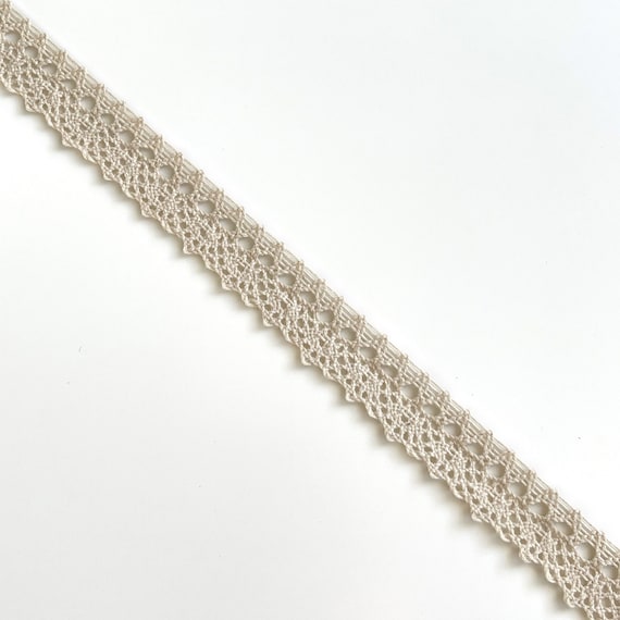 Natural 1" Width Cotton Edge Lace Trim  (LTF-1)