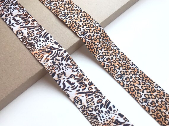Leopard, Jaguar Animal Ribbon tape trim 1 1/2 " (FT6)