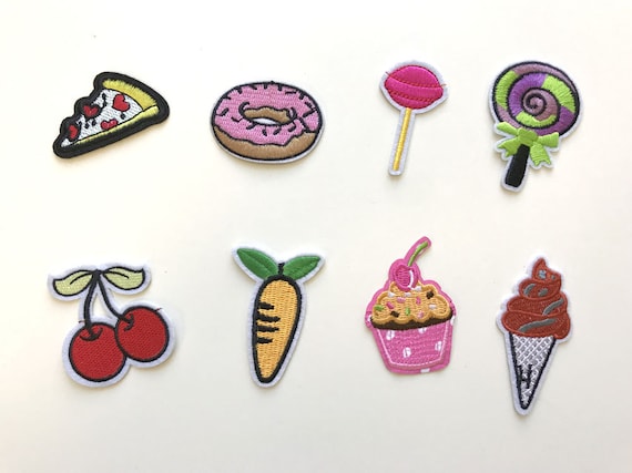 8 Various Embroidery Applique(foods), Iron on Patch, Sew on Patch (PATCH 1)