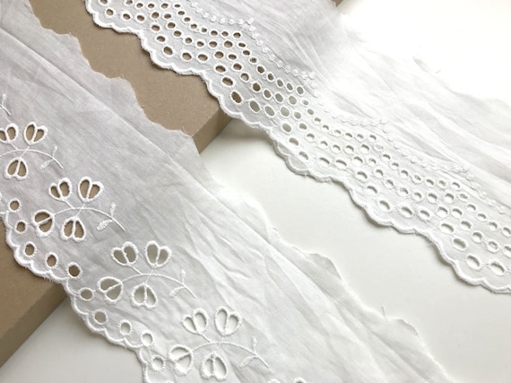 OFF White Cotton Eyelet Lace tape trim(LT15)