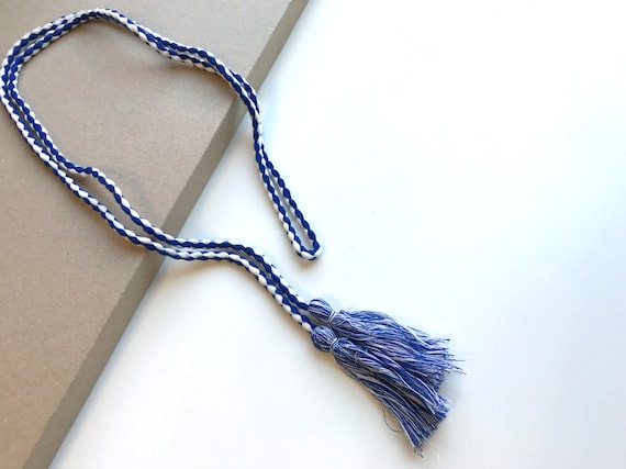 Blue Multi-color 50" cotton TASSEL CORD STRING(FT5)