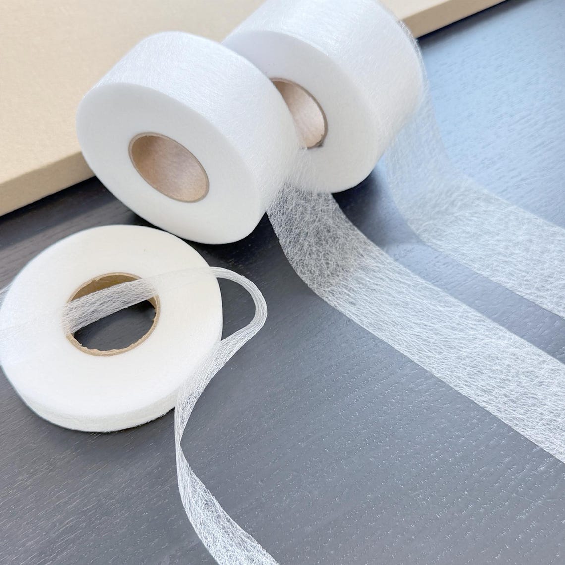 White Soft Fusing Iron-on Fusing Tape, White - Sold as a Roll - 55yds/roll (5/16