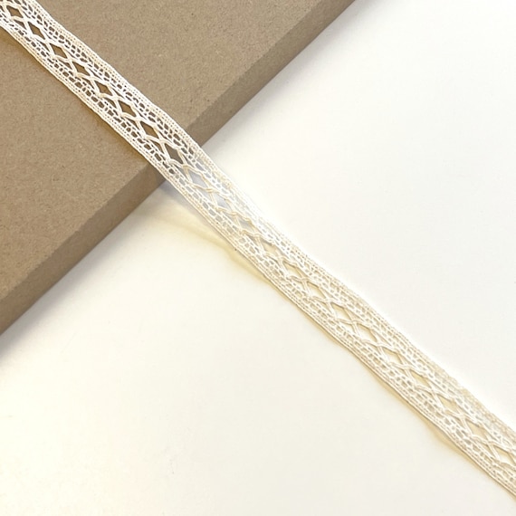 Natural 3/4" Width Cotton Edge Lace Trim  (LT21)
