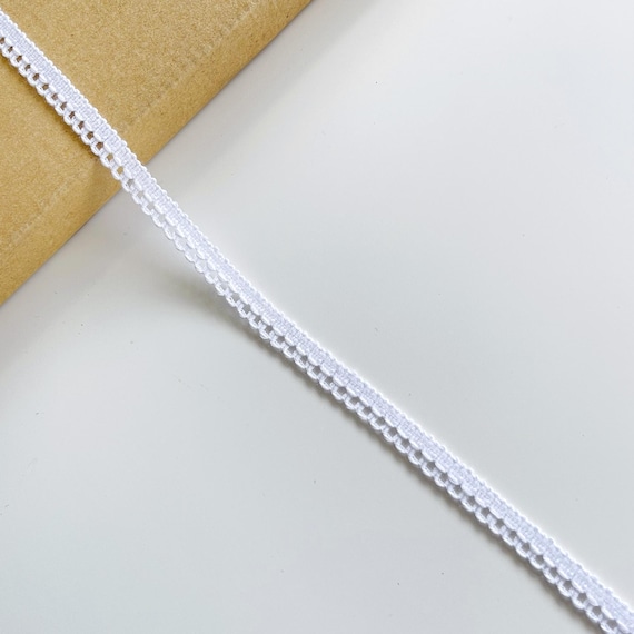 Off White Cotton U-Shaped Fashion Trim, 3/8" Width (LT45)