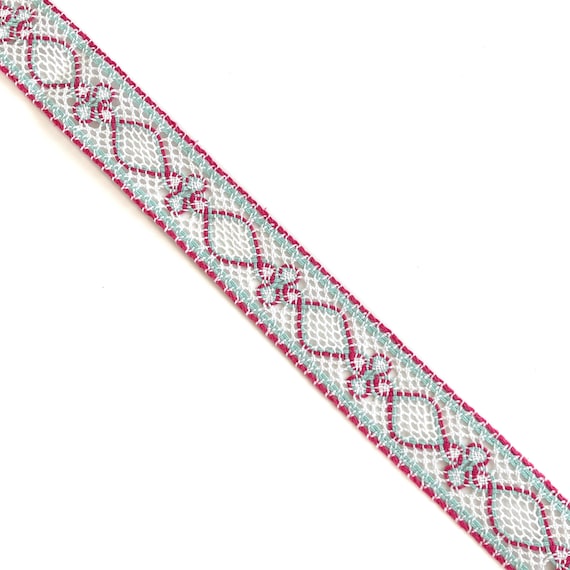 Multicolor 1 3/16" Crochet Lace trim (LTF-1)