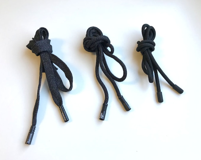 Black 3 various fashion draw cord strap (ETC)