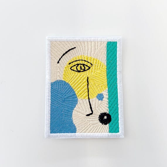 Contemporary Art Embroidery Applique, Sew on Patch (PATCH 3)