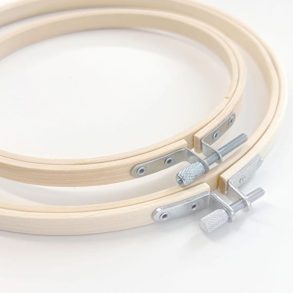 Smooth High Quality Bamboo Hoop, 6" and 8" Size Options, Crafting Tool For Embroidering, Sold per Piece