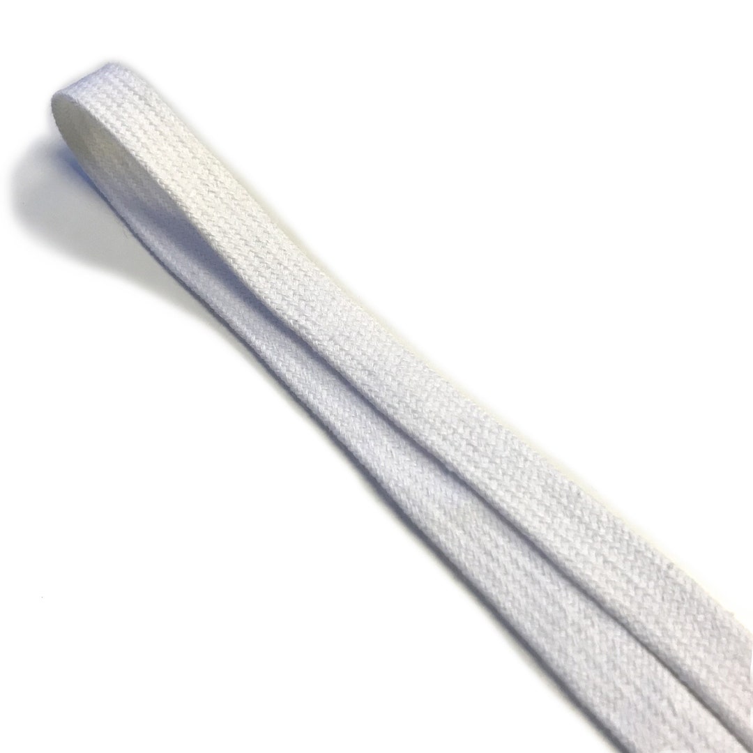 Off White Cotton Draw Cord Strap 1/2