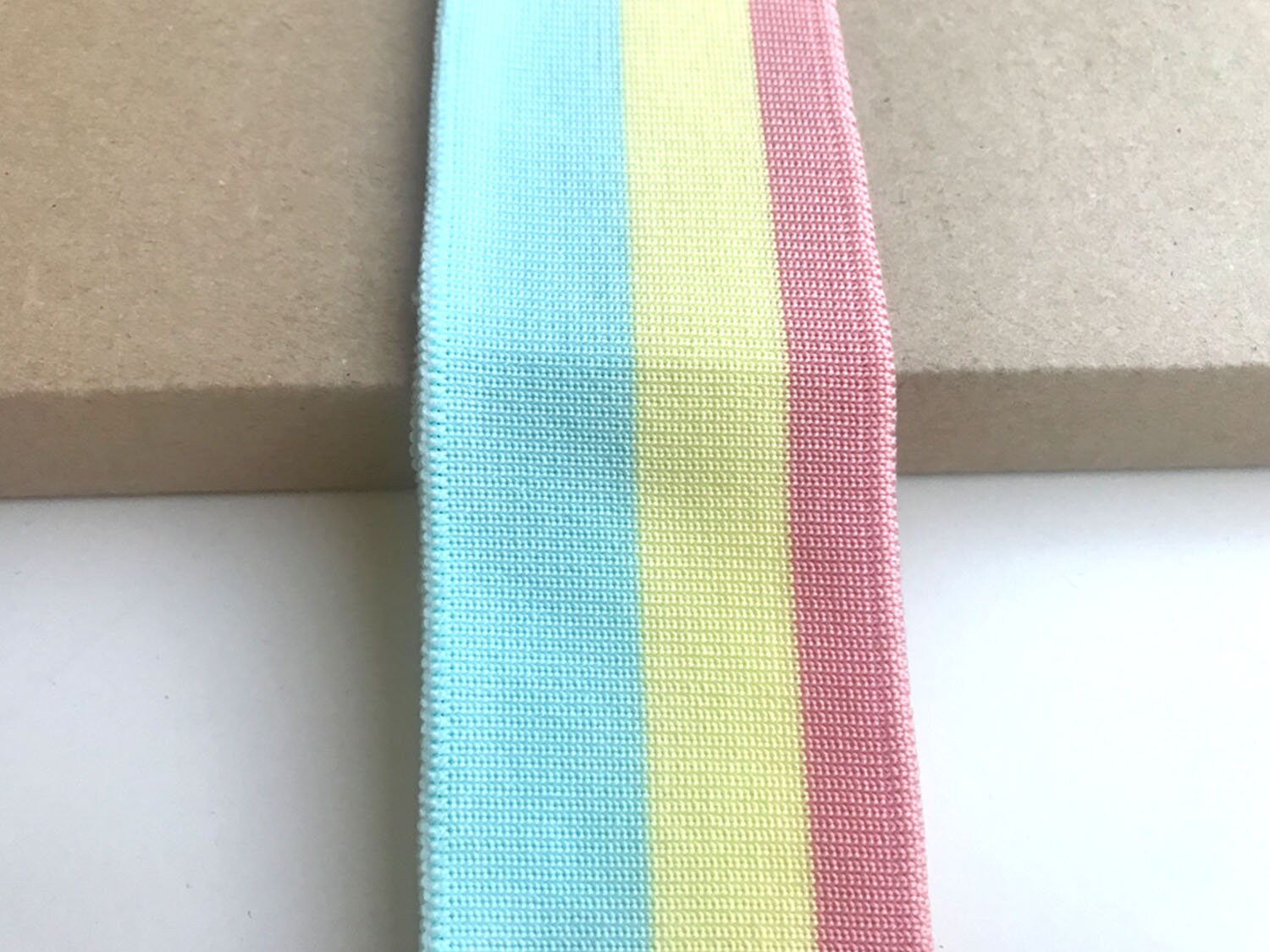 Multiple colorway 2 flat rib knit trim