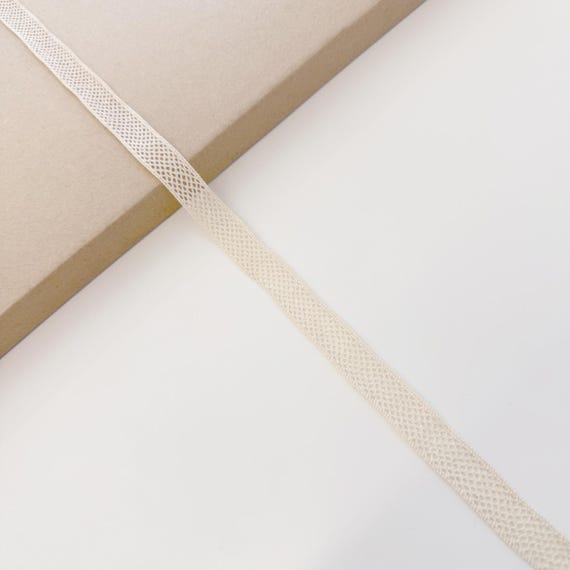 Natural Beige 1/2" Crisscross Cotton Lace Trim, Selling per Yard (LT17)