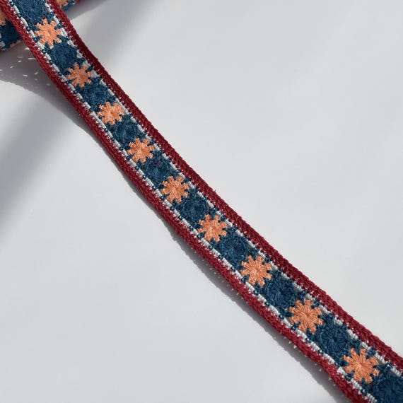 Colorful Motif Crochet Lace Trim, 1 1/4" Width (LT47)