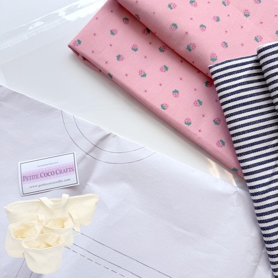 DIY Sewing Craft Kit – Make Your Own Storage Tote Bag (Level 3 - Advanced), Play Like Lego, Fabric and Zipper Included