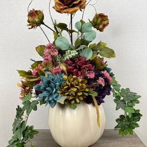 Fall Pumpkin Floral Arrangement