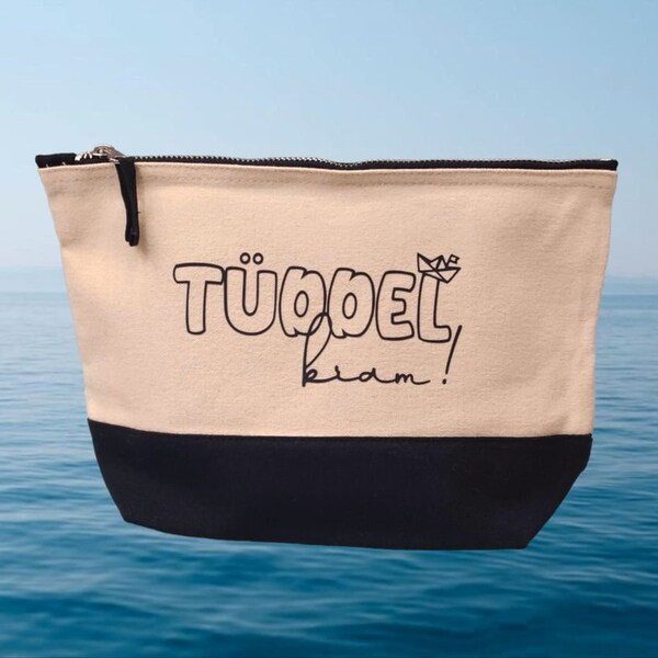 Kosmetiktasche Tasche Maritime handmade Küstenliebe Tüddelkram Etui Geschenk Meer personalisiert handmade individuell