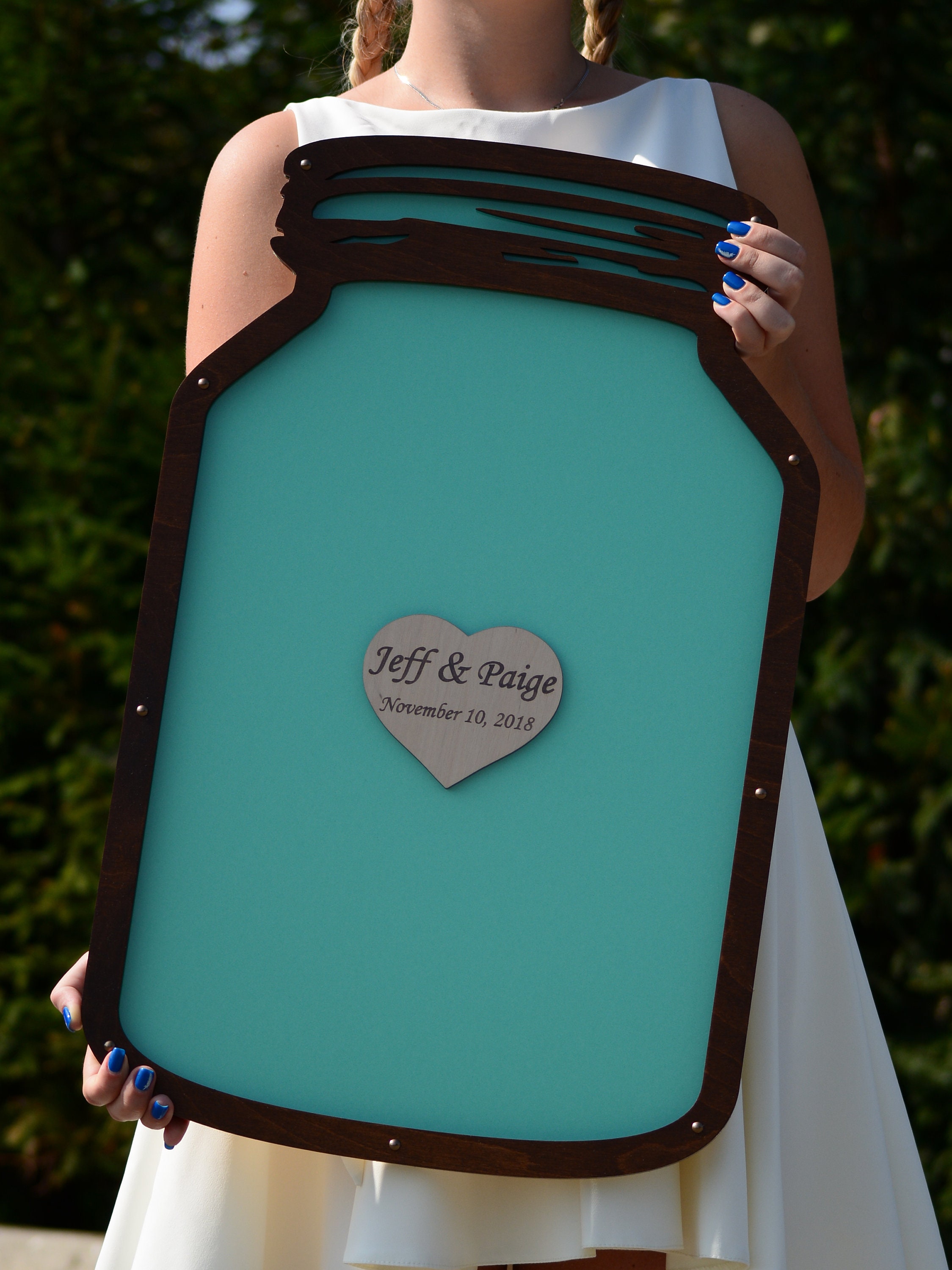 Alternative Wedding Guest Book Wedding Guest Book Mason Jar Etsy