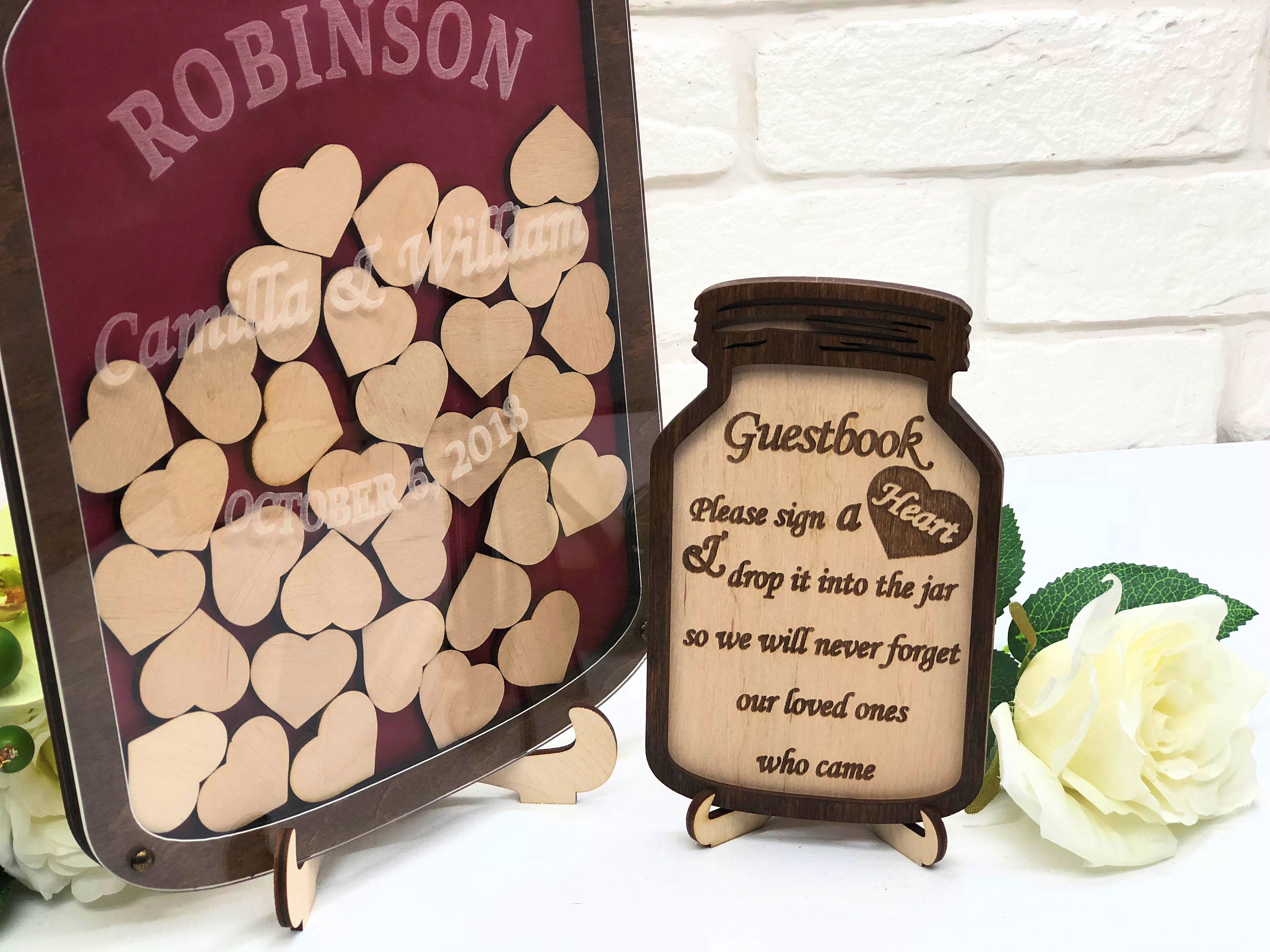Wedding Guest Book Alternative Mason Jar Wedding Guest Book Etsy